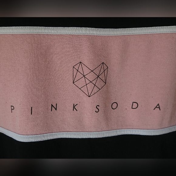 Pink soda sweat top womens 10 - Picture 4 of 4